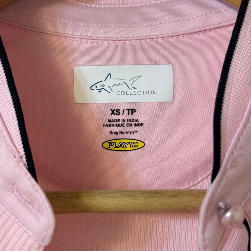 Greg Norman Baby Pink Ribbed Sleeveless Golf Top Extra Small NWT - Picture 3 of 8
